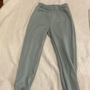 Super soft lime green sweatpants.